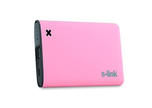S-link IP-M42 4200mAh 2100MA Çıkış Pembe Powerbank