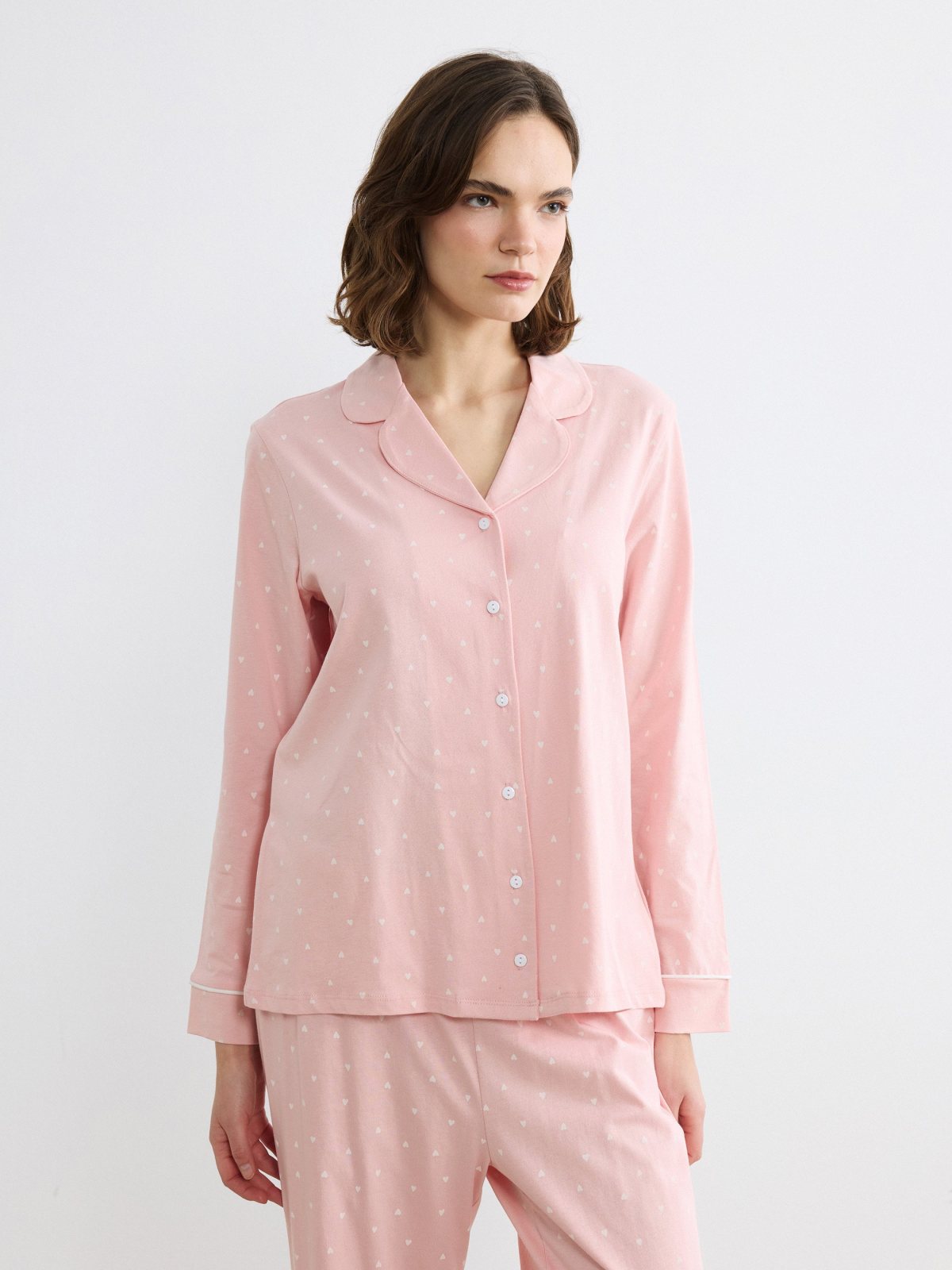 Pijama Takım PEMBE BASKILI