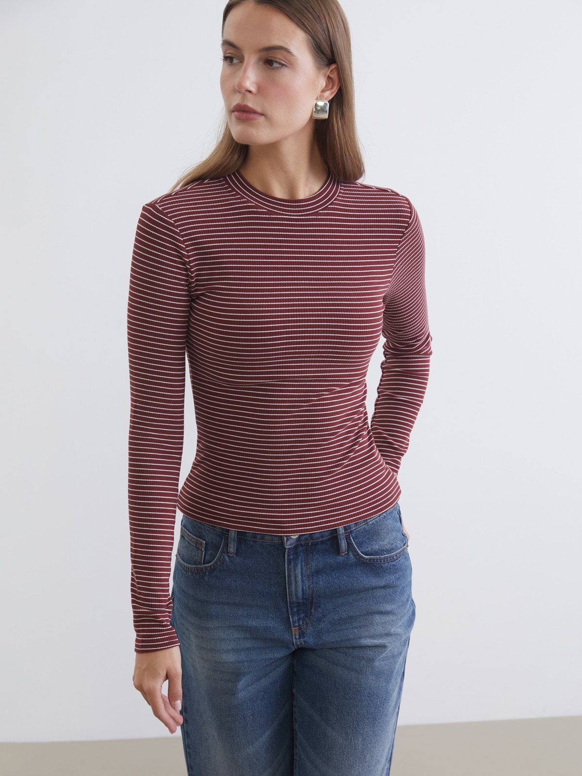 Body Bordo Çizgili