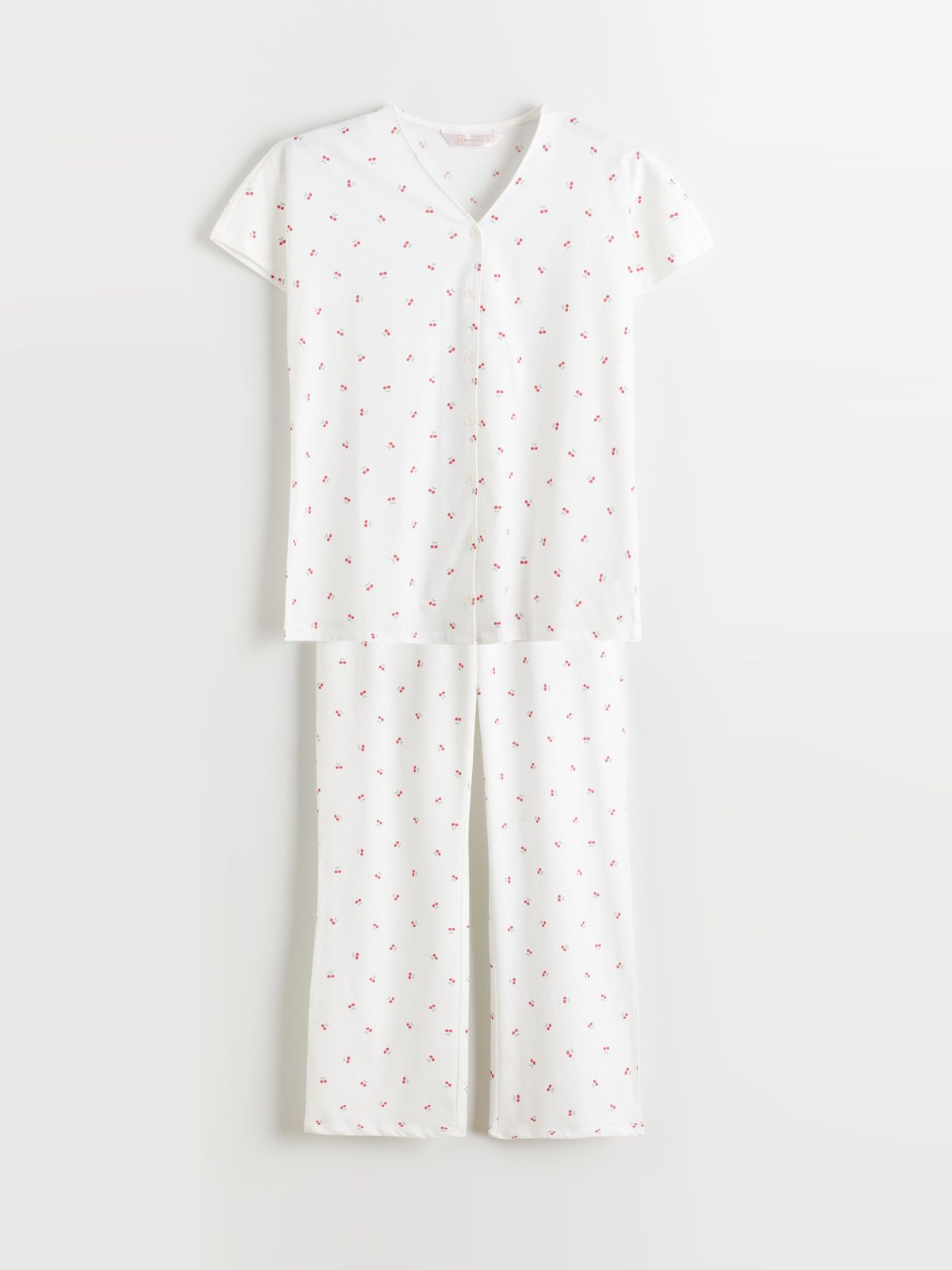 Pijama Takım EKRU BASKILI