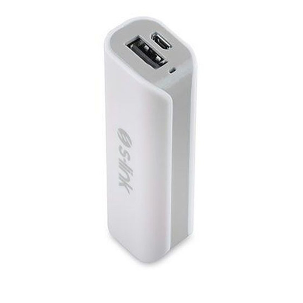 S-link IP-631 2000mAh Powerbank Beyaz/Gri Taşınabi