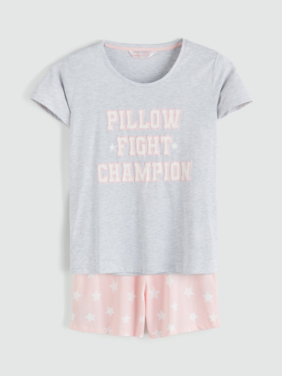 Şortlu Pijama Takımı AÇIK PEMBE BASKILI