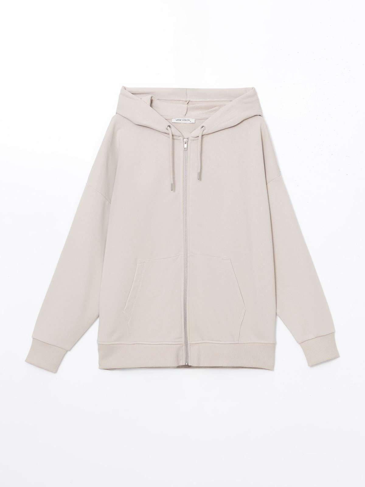 Fermuarlı Sweatshirt AÇIK GRİ