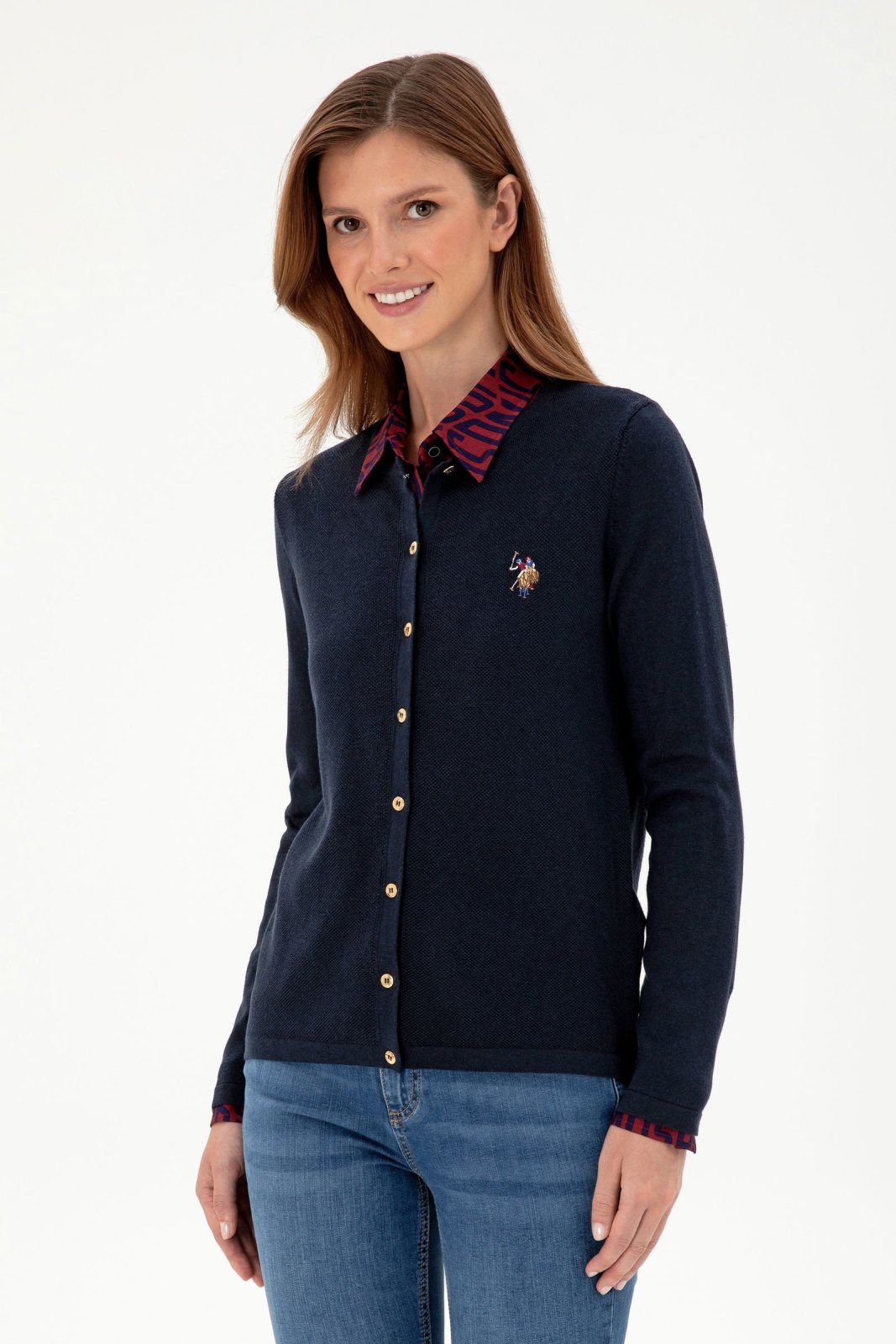 U.S. Polo Assn. Kadın Triko Hırka