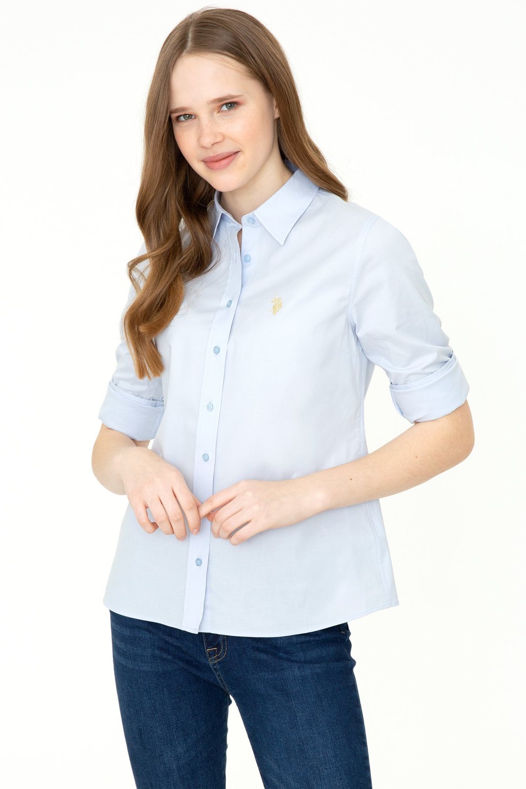 U.S. Polo Assn. Kadın Uzunkol Basic Gömlek
