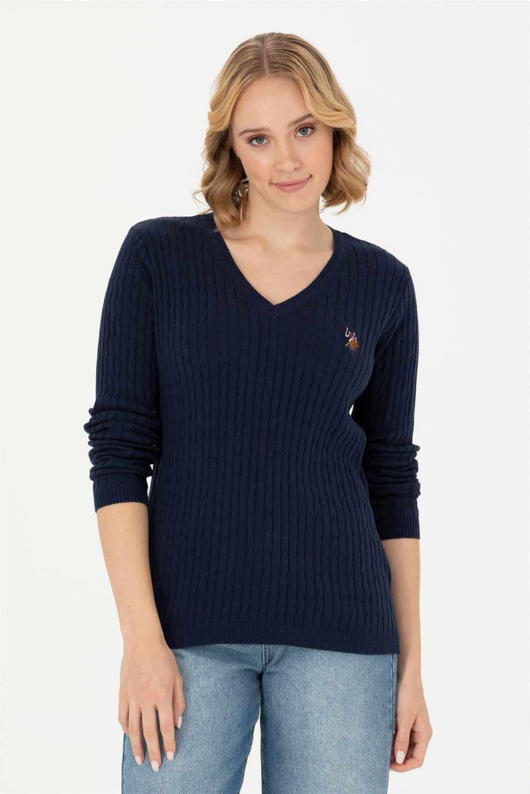 U.S. Polo Assn. Kadın Triko Kazak