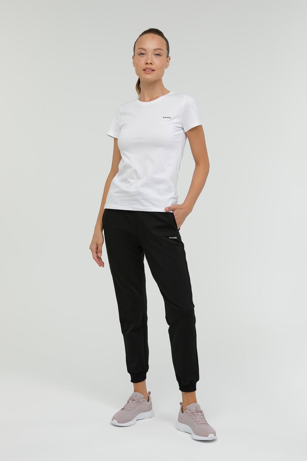 Kinetix Basıc Kadın Kısa Kol T-Shirt
