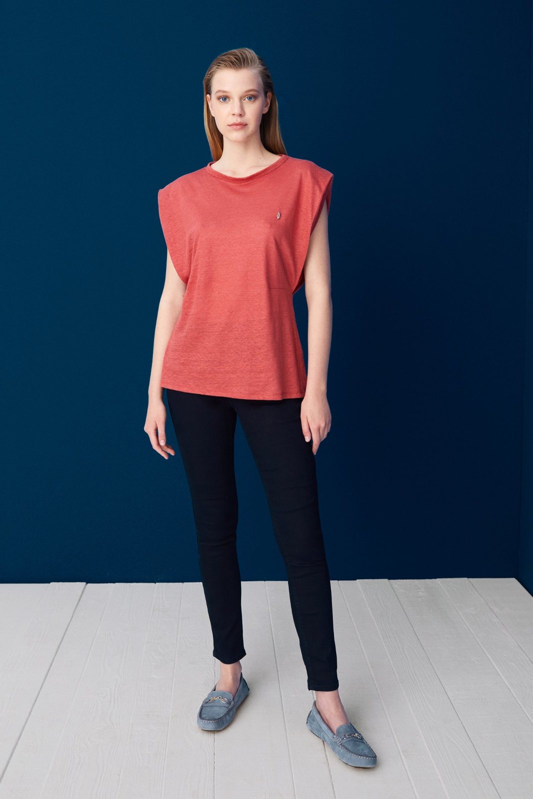 U.S. Polo Assn. Kadın Yuvarlak Yaka Kolsuz T-Shirt