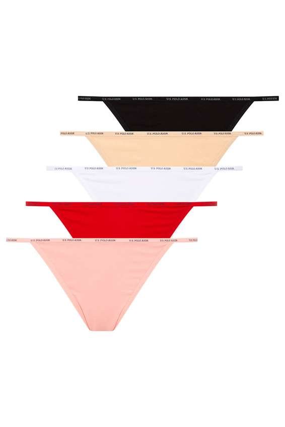 U.S. Polo Assn. Kadın 5 Li Tanga Slip