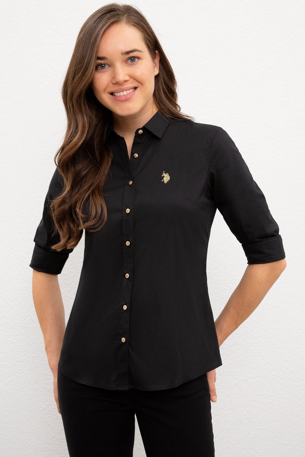 U.S. Polo Assn. Kadın Uzunkol Basic Gömlek