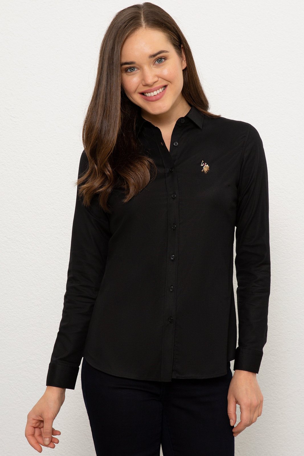 U.S. Polo Assn. Kadın Uzunkol Basic Gömlek