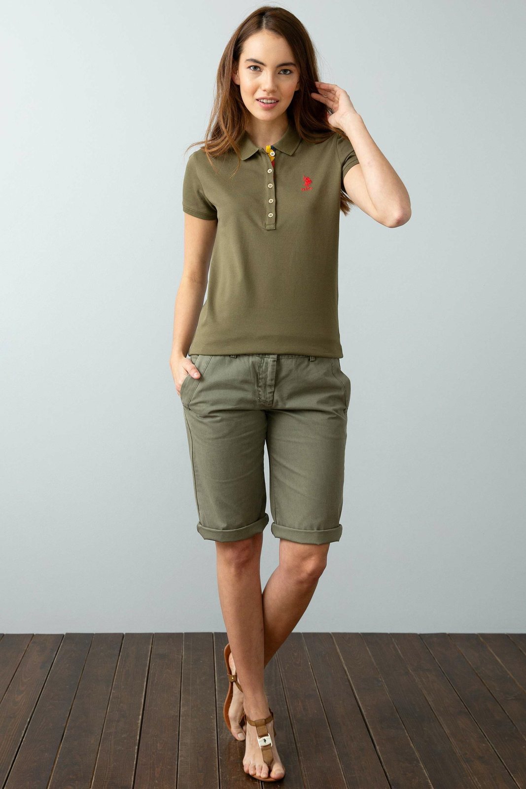 U.S. Polo Assn. Kadın Basic T-Shirt