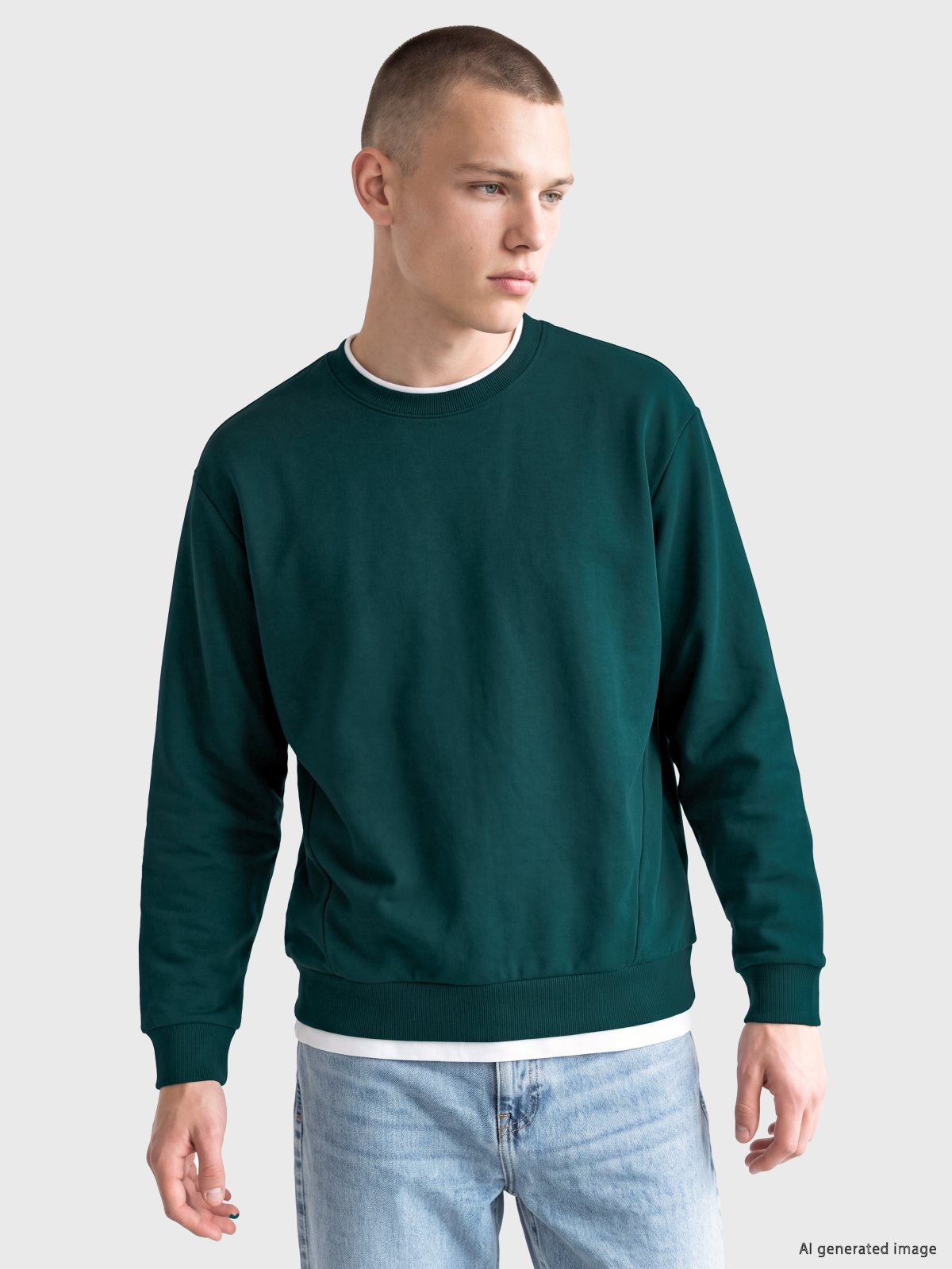 Sweatshirt KOYU YEŞİL