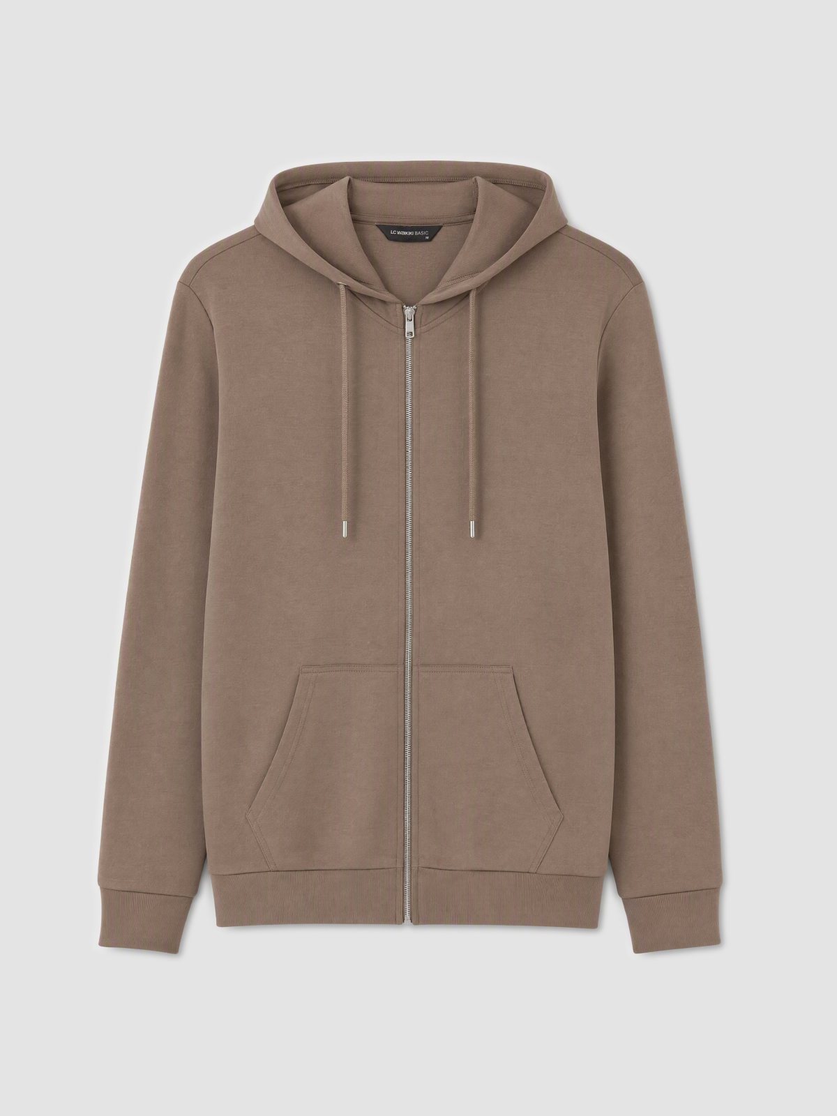 Fermuarlı Sweatshirt AÇIK KAHVERENGİ