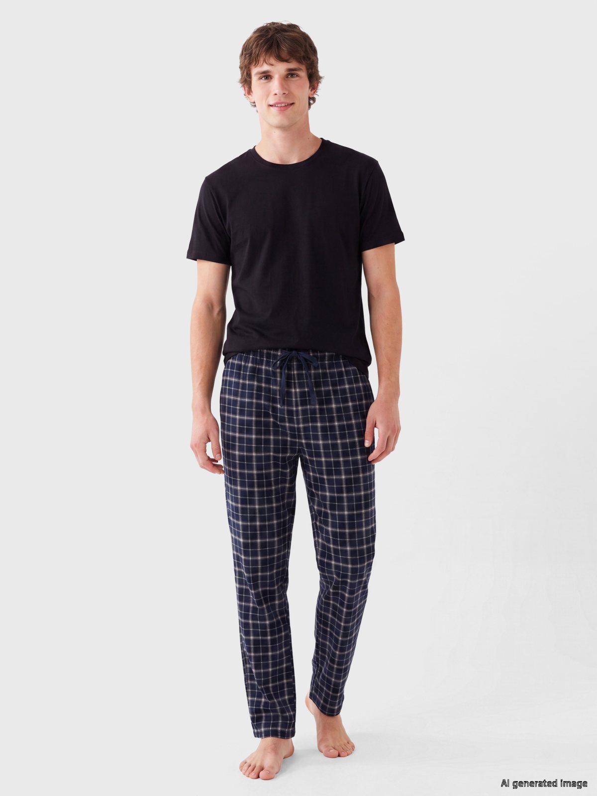 Pijama Takım LACİVERT BASKILI