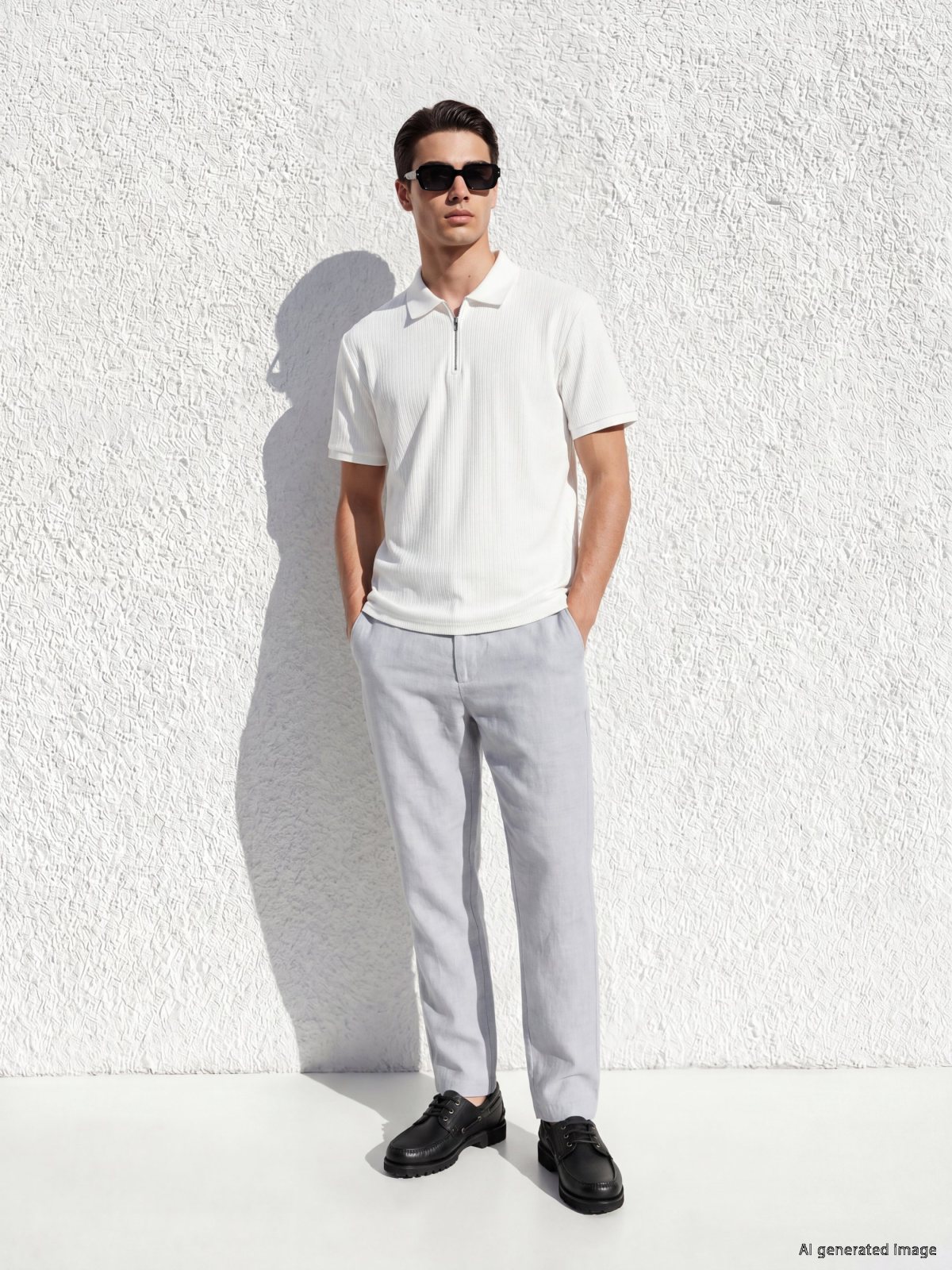 LC Waikiki Matte Blue Chino Trousers