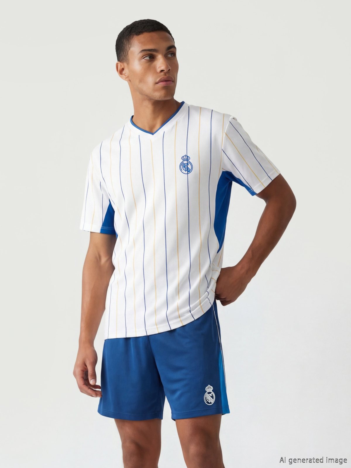 LC Waikiki S6K044Z8 Men's Football Shirt and Shorts Set