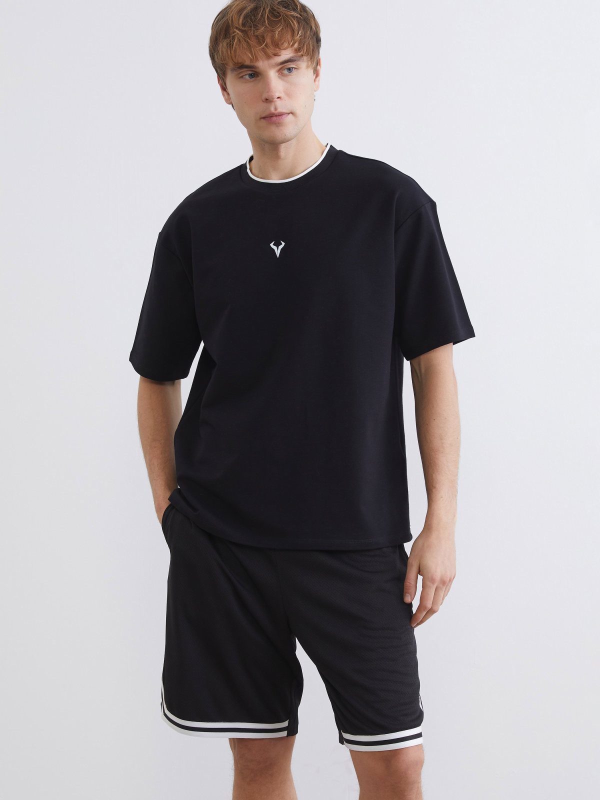 LC Waikiki S6J191Z8 Men's Black Short Sleeve T-Shirt