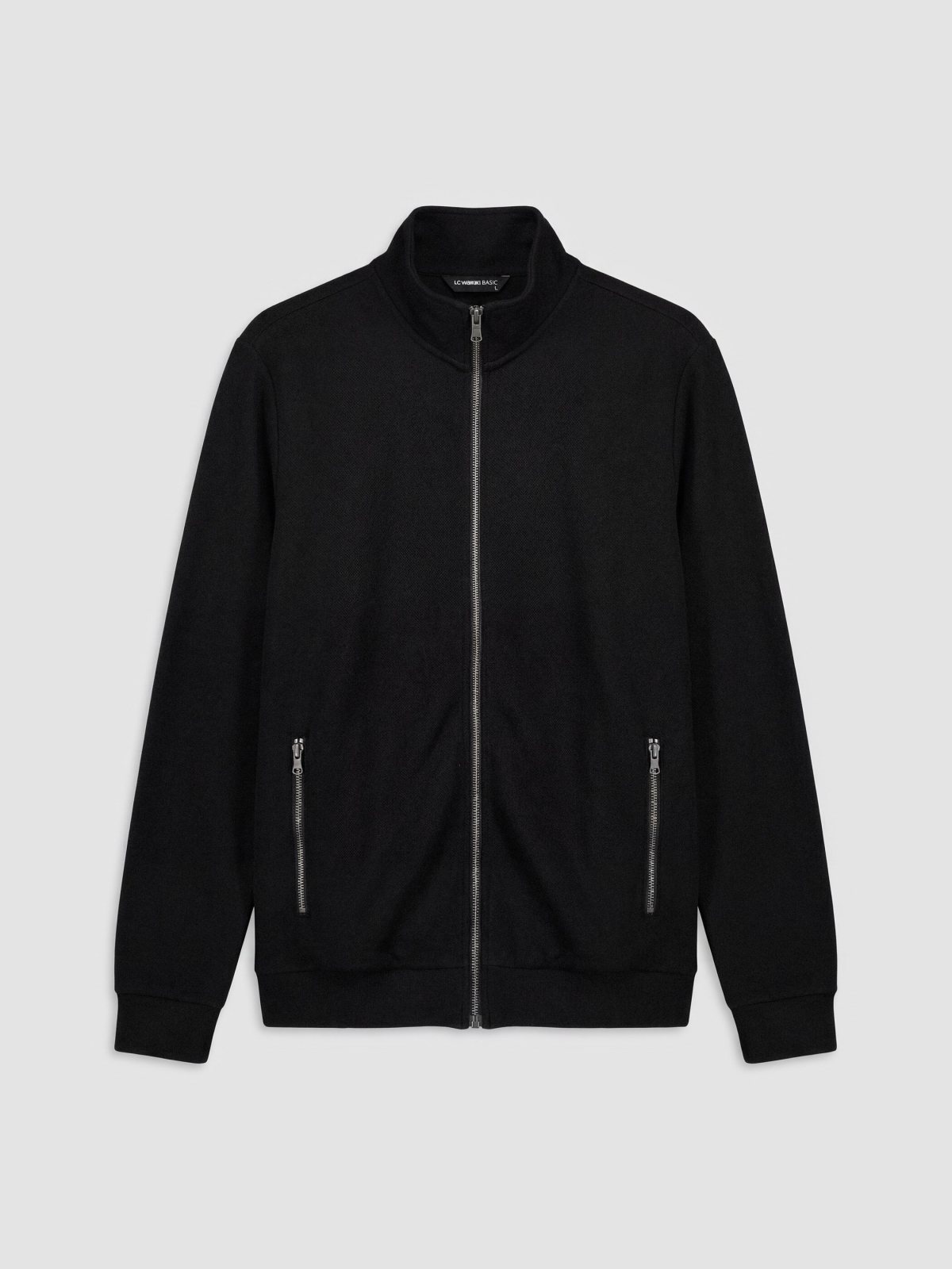 Fermuarlı Sweatshirt YENİ SİYAH