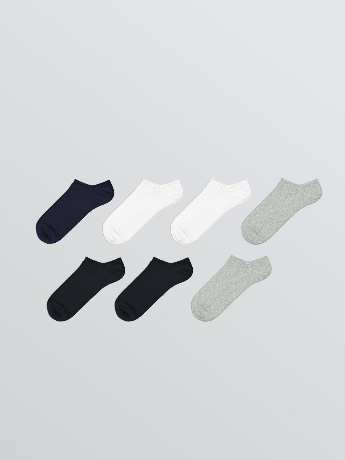 Sneaker Çorap Karışık Renk İpliği Boyalı