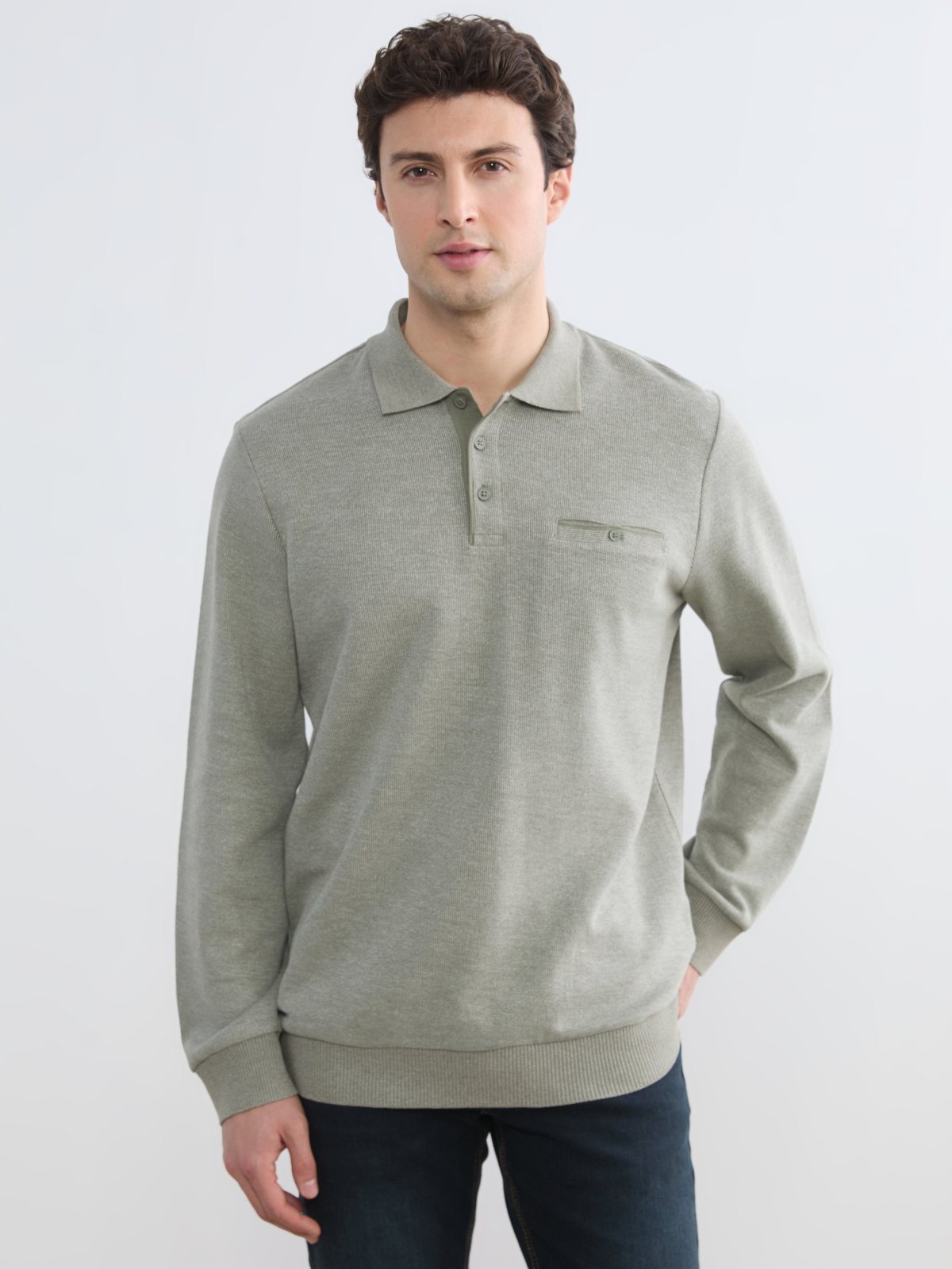 Sweatshirt AÇIK YEŞİL JAKARLI