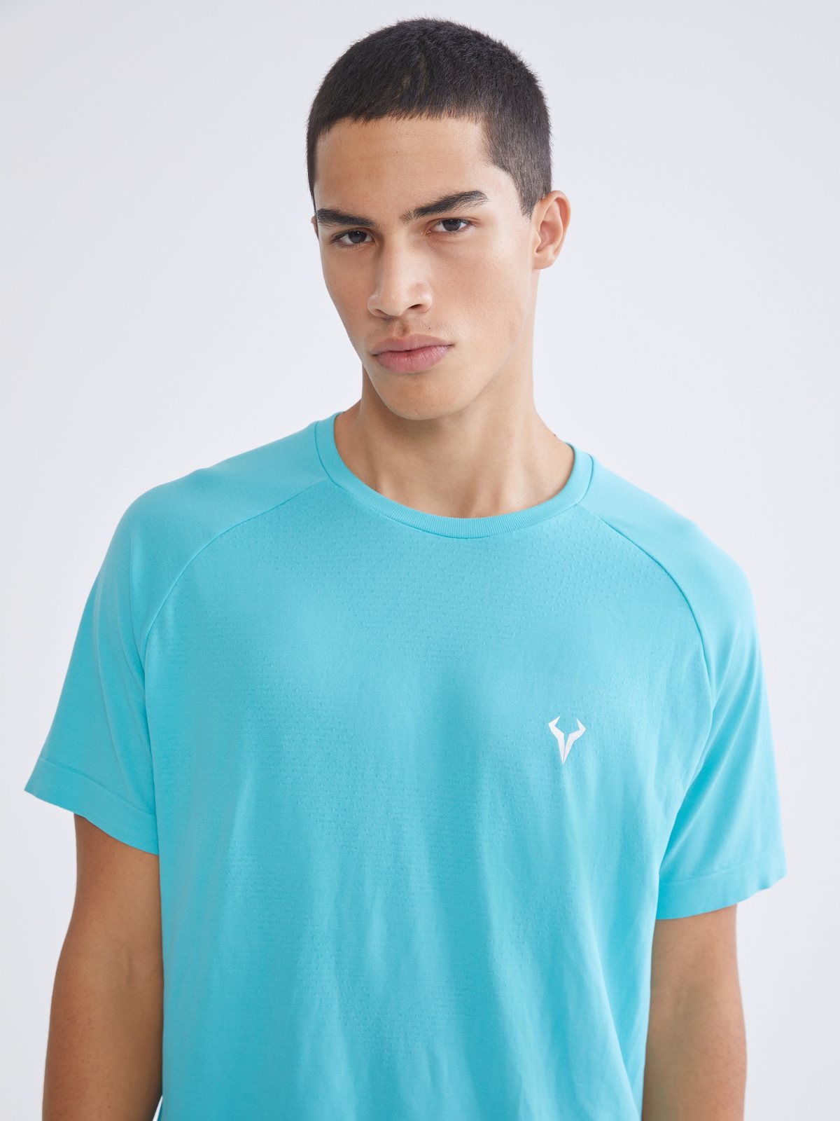 LC Waikiki S65919Z8 Men's Turquoise Short-Sleeve T-Shirt