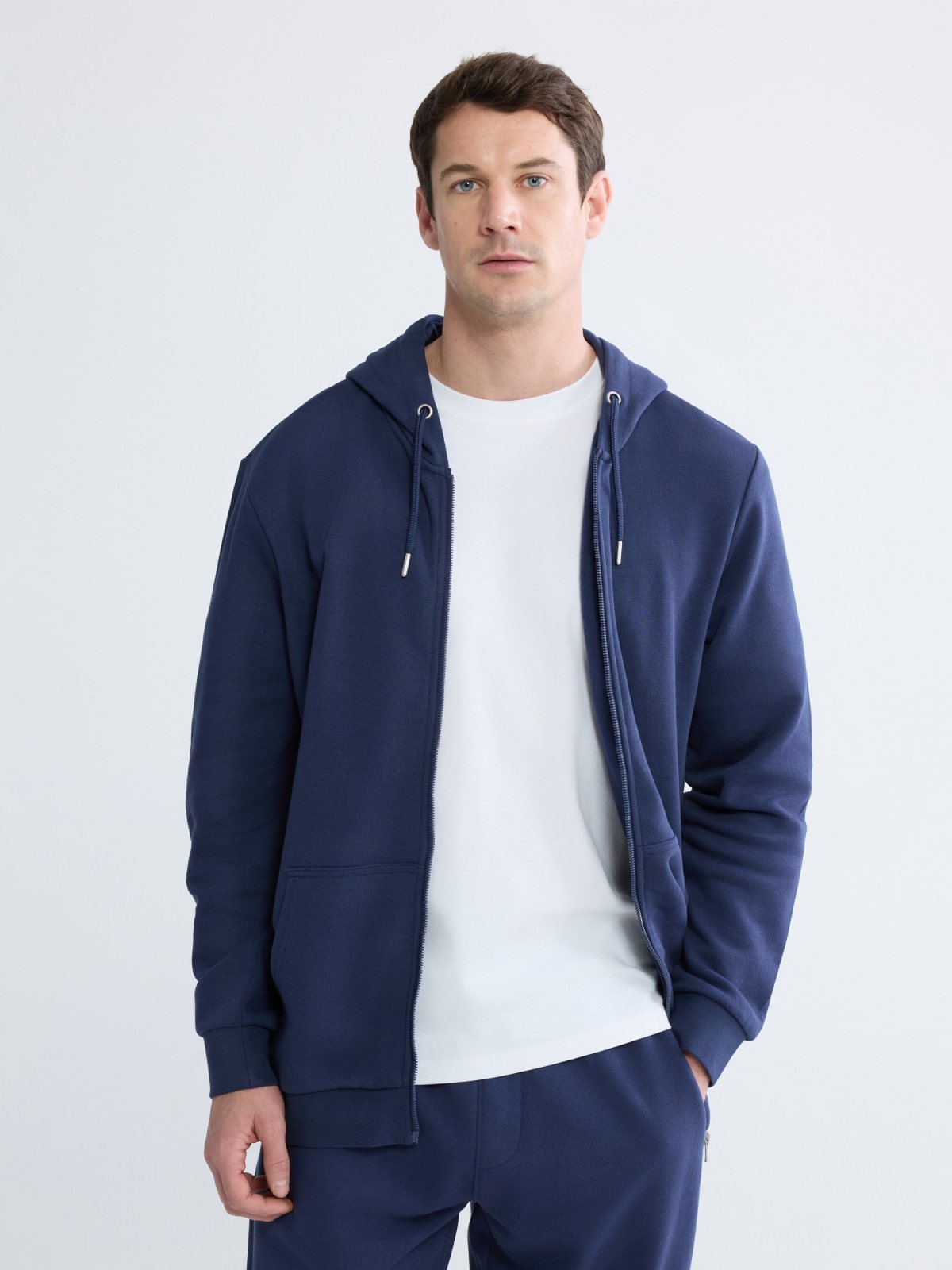 Fermuarlı Sweatshirt LACİVERT