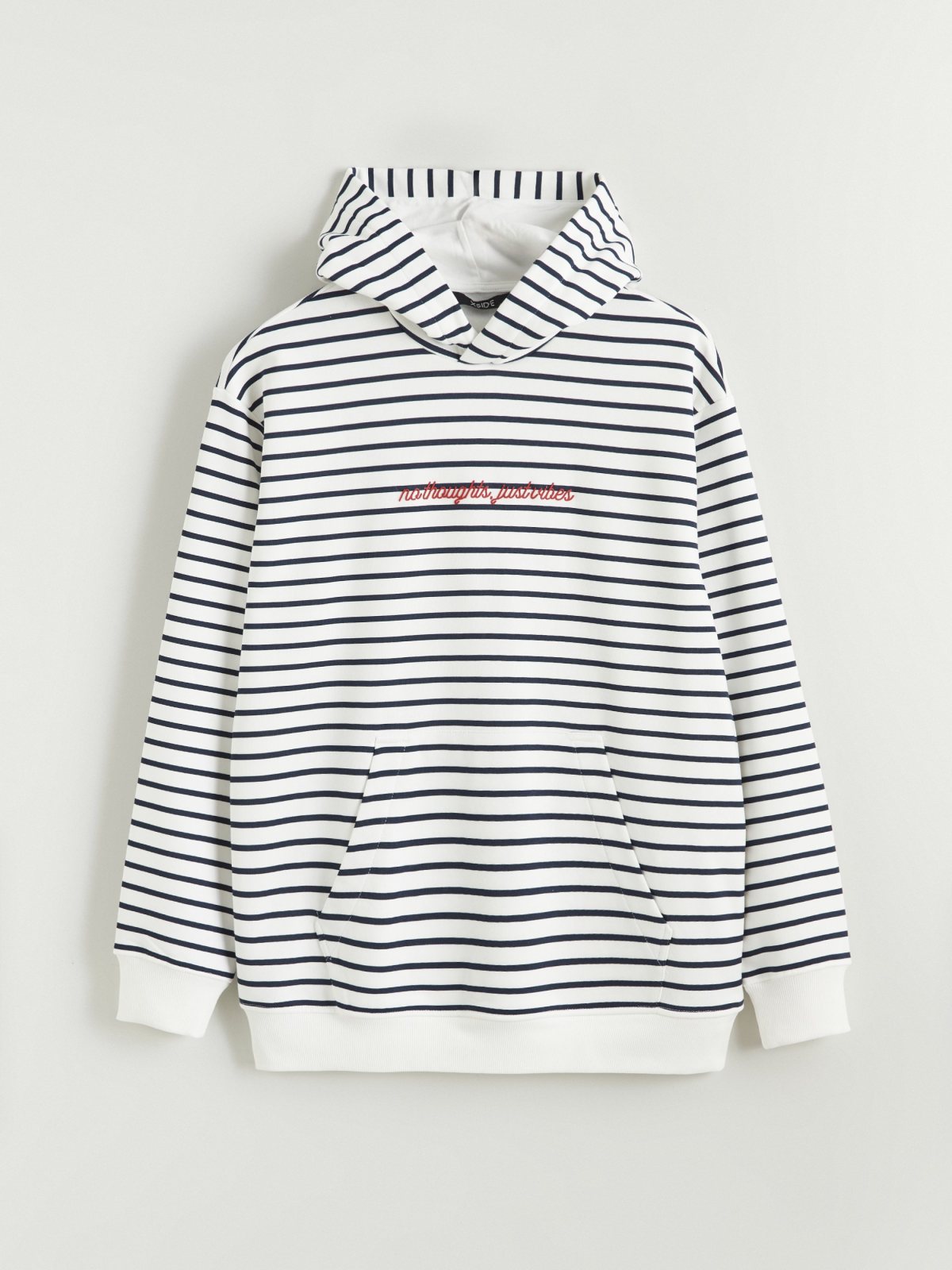 Hoodie Lacivert Çizgili