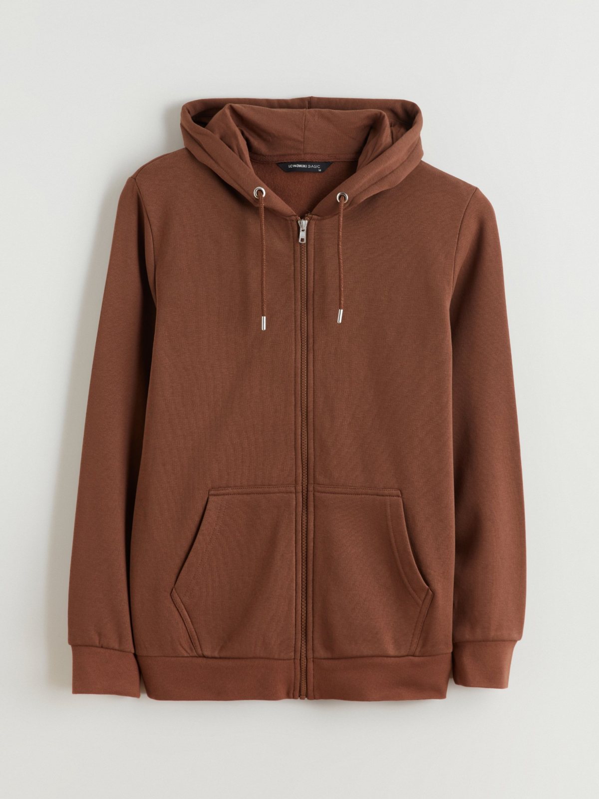 Fermuarlı Sweatshirt KAHVERENGİ