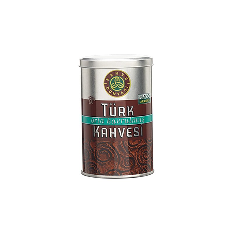 Türk Kahvesi Orta Kavrulmuş Teneke 250 gr