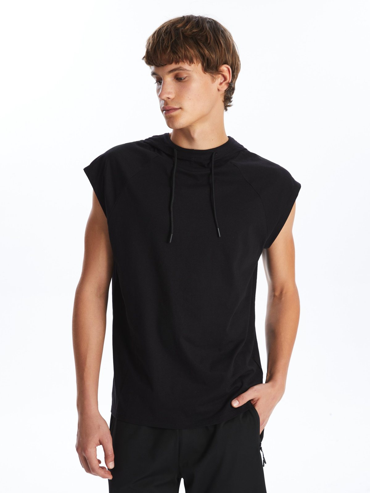 Erkek T-Shirt S50163Z8 YENİ SİYAH
