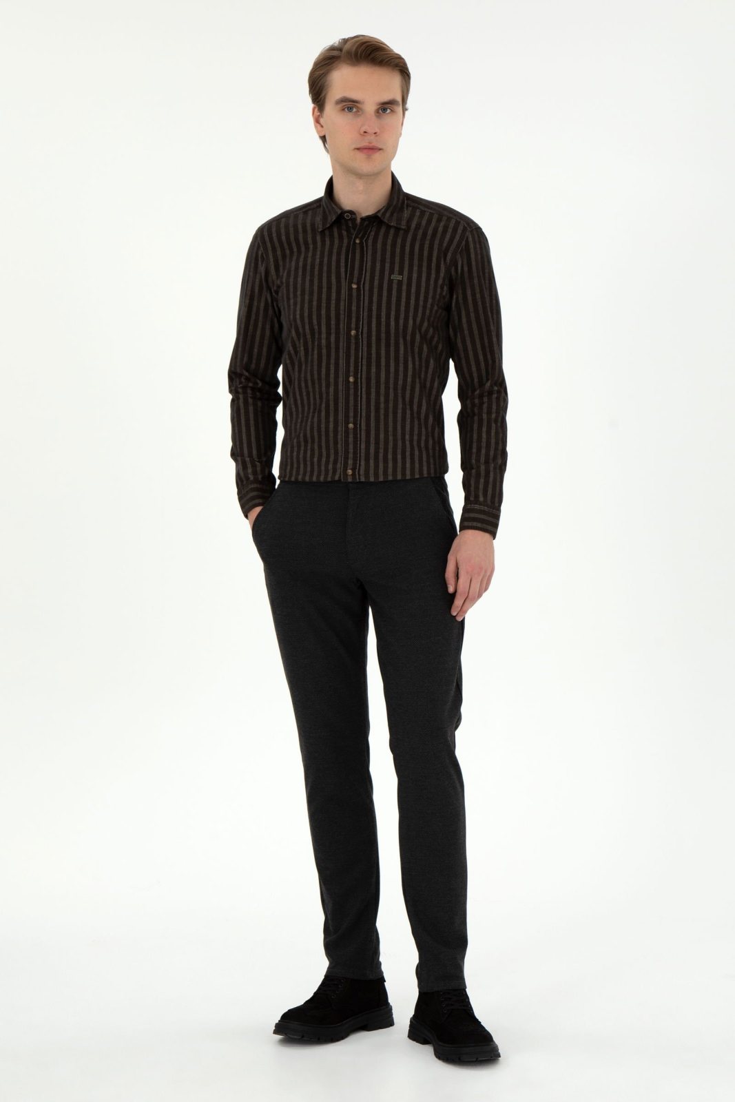U.S. Polo Assn. Erkek Dokuma Spor Pantolon