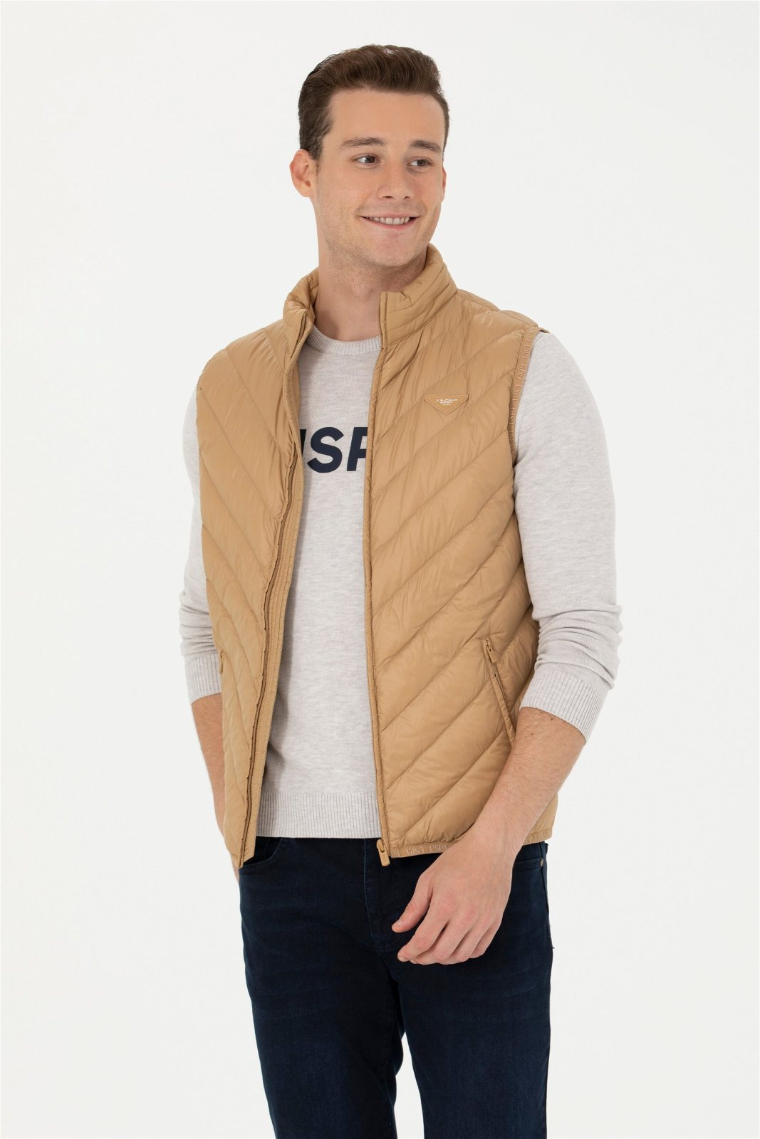 U.S. Polo Assn. Erkek Dokuma Yelek