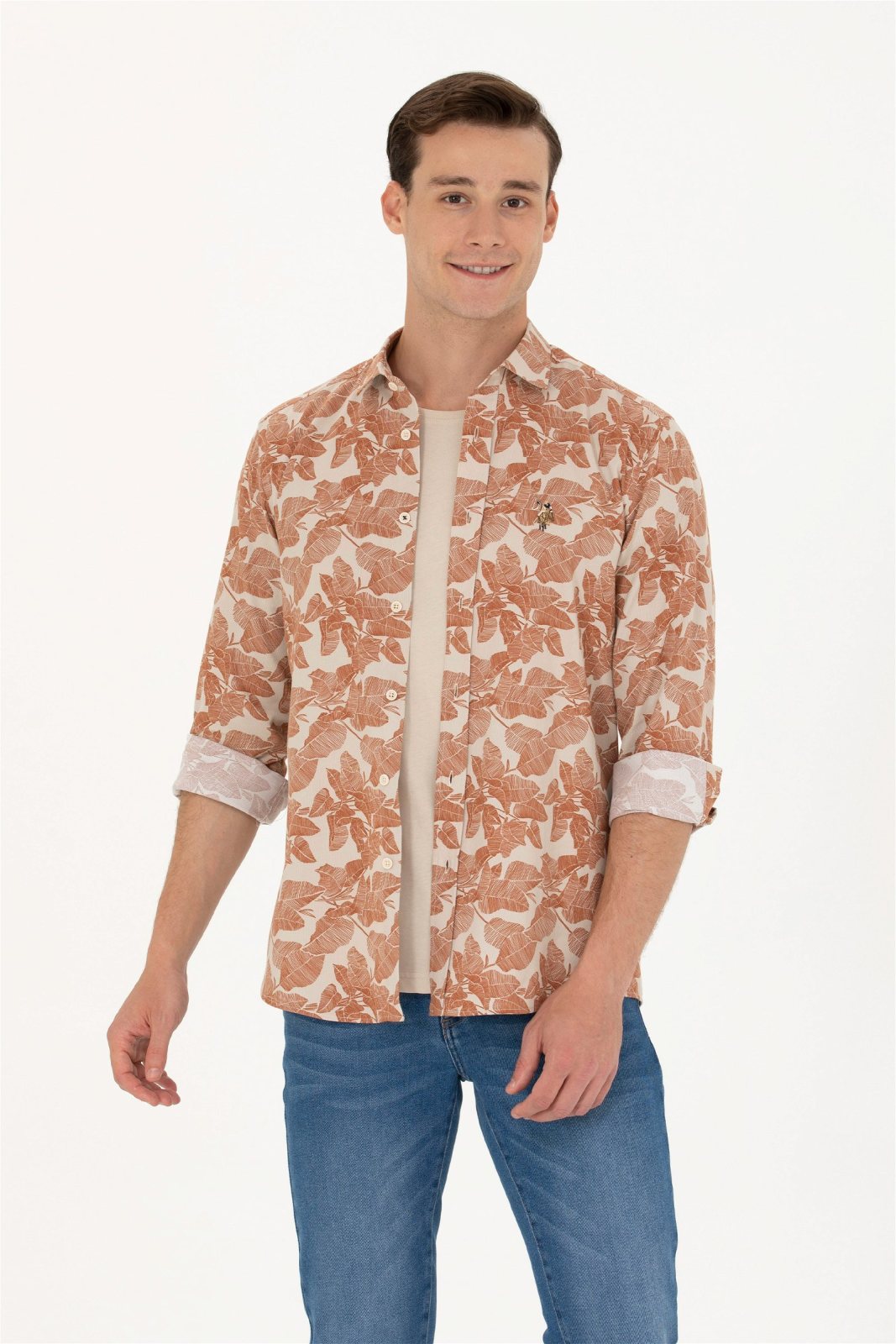 U.S. Polo Assn. Men's Long-Sleeve Patterned Shirt G081SZ004.000.1686709