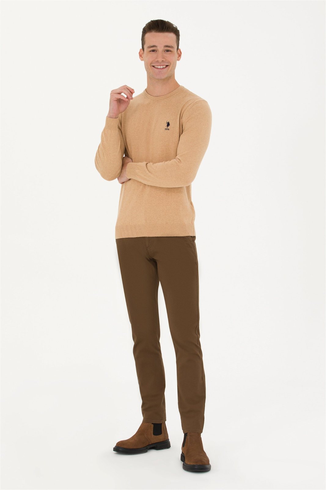 U.S.Polo Assn. Erkek Dokuma Spor Pantolon