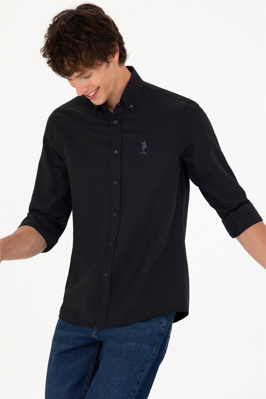 U.S. Polo Assn. 2874098 Men's Long-Sleeve Basic Shirt