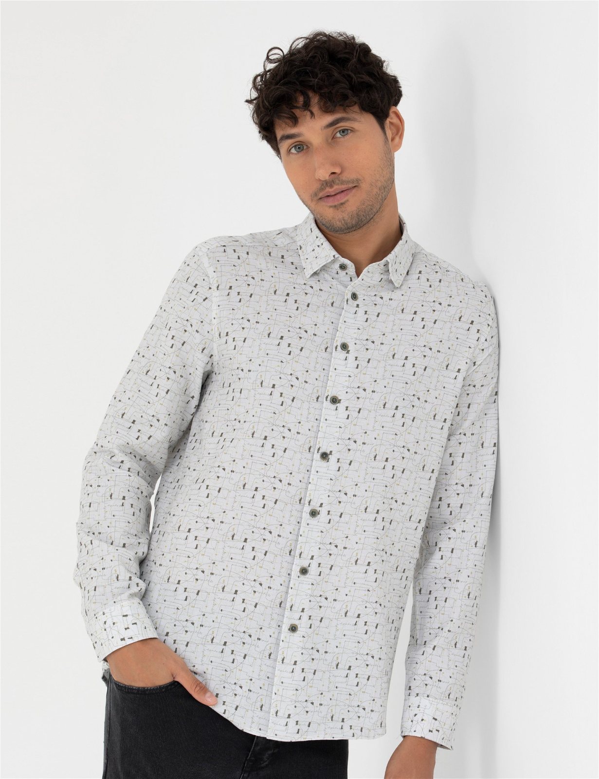 Pierre Cardin 2873579 Men's Long-Sleeve Shirt