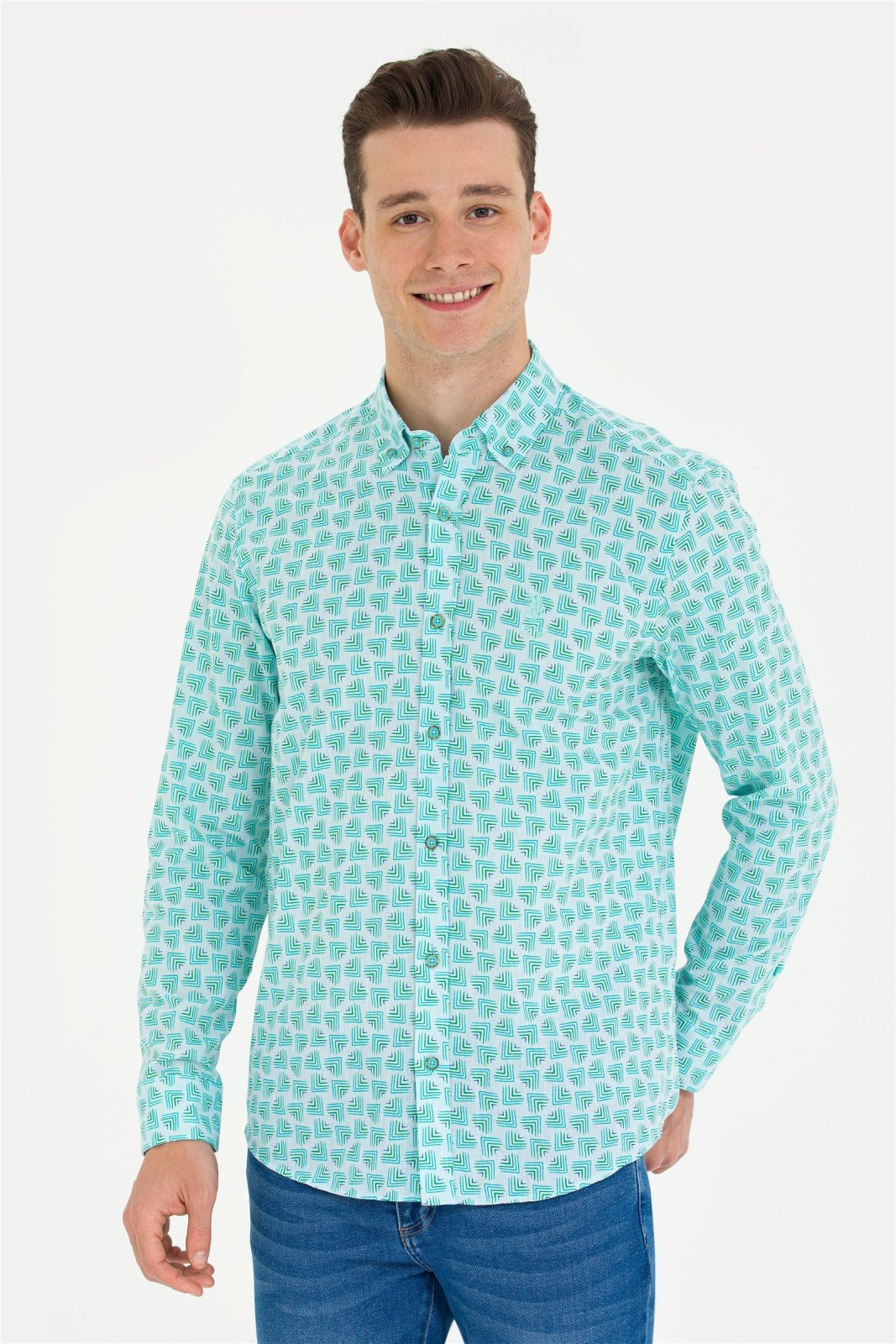 U.S. Polo Assn. Erkek Dokuma Gömlek