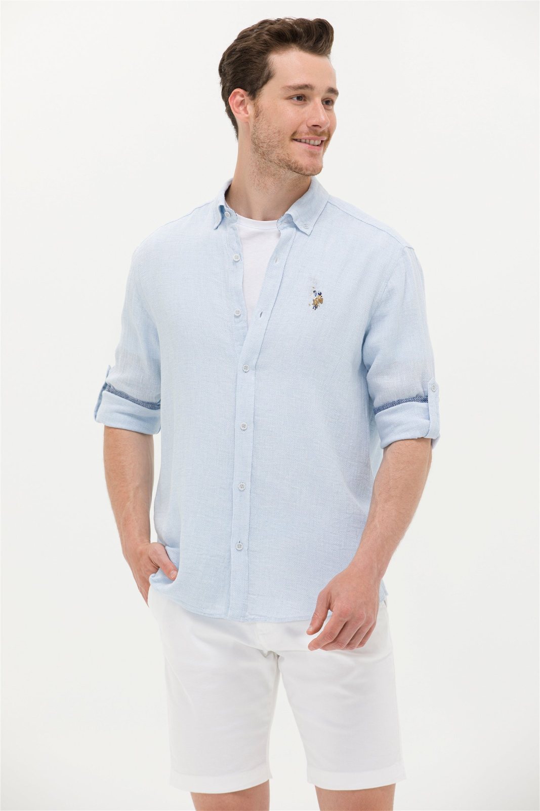 U.S. Polo Assn. Erkek Dokuma Gömlek