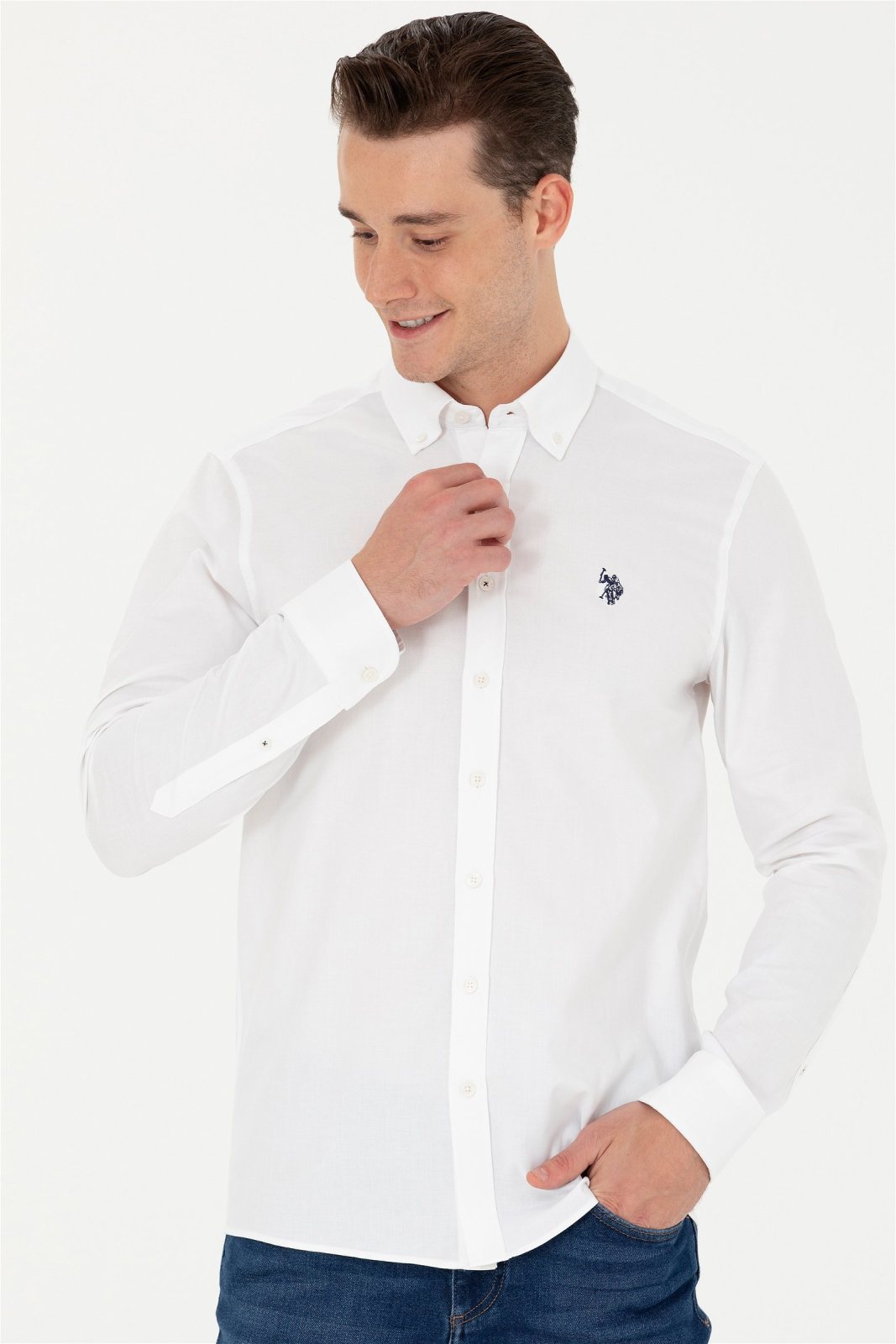 U.S. Polo Assn. Erkek Dokuma Gömlek