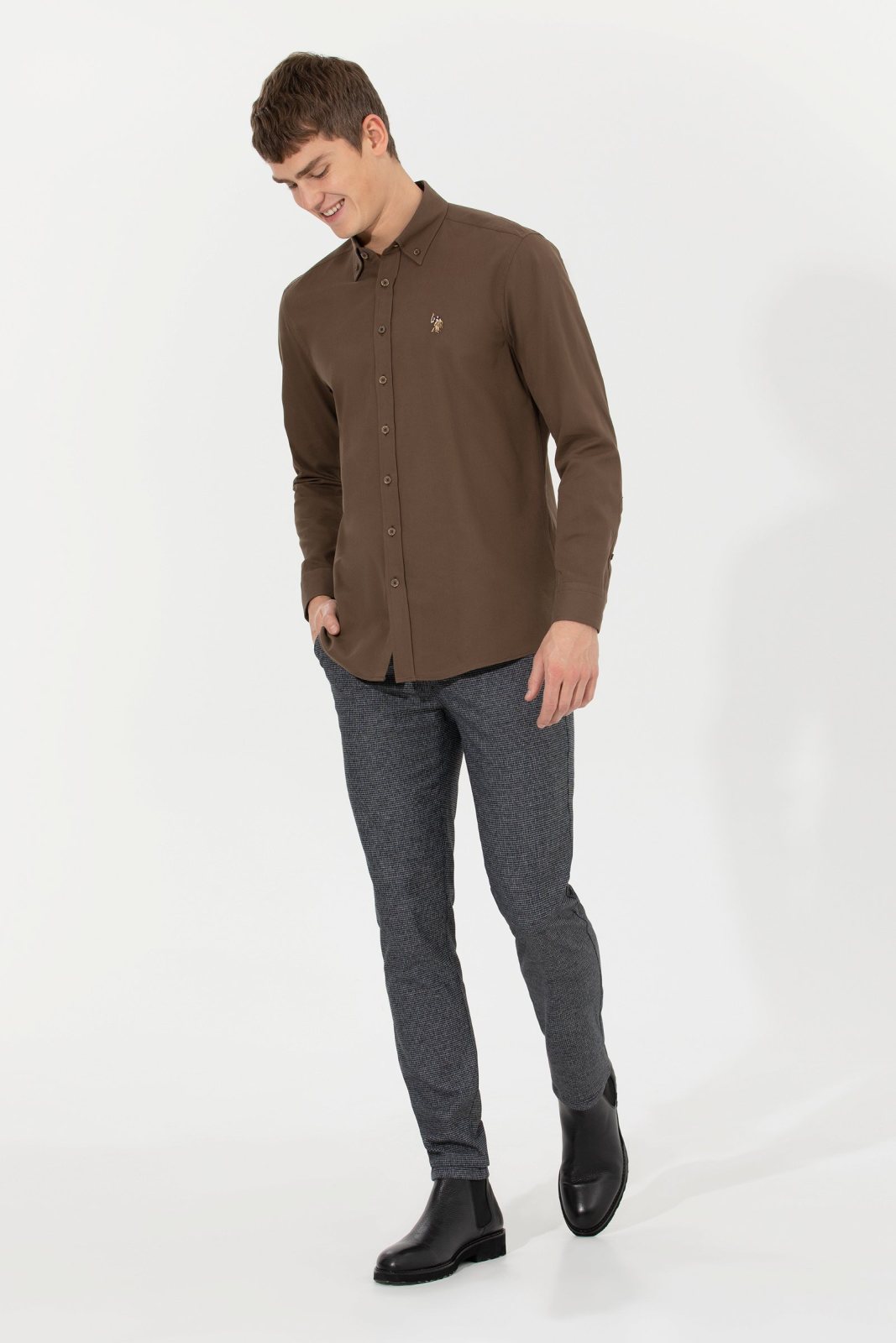 U.S. Polo Assn. Erkek Dokuma Spor Pantolon