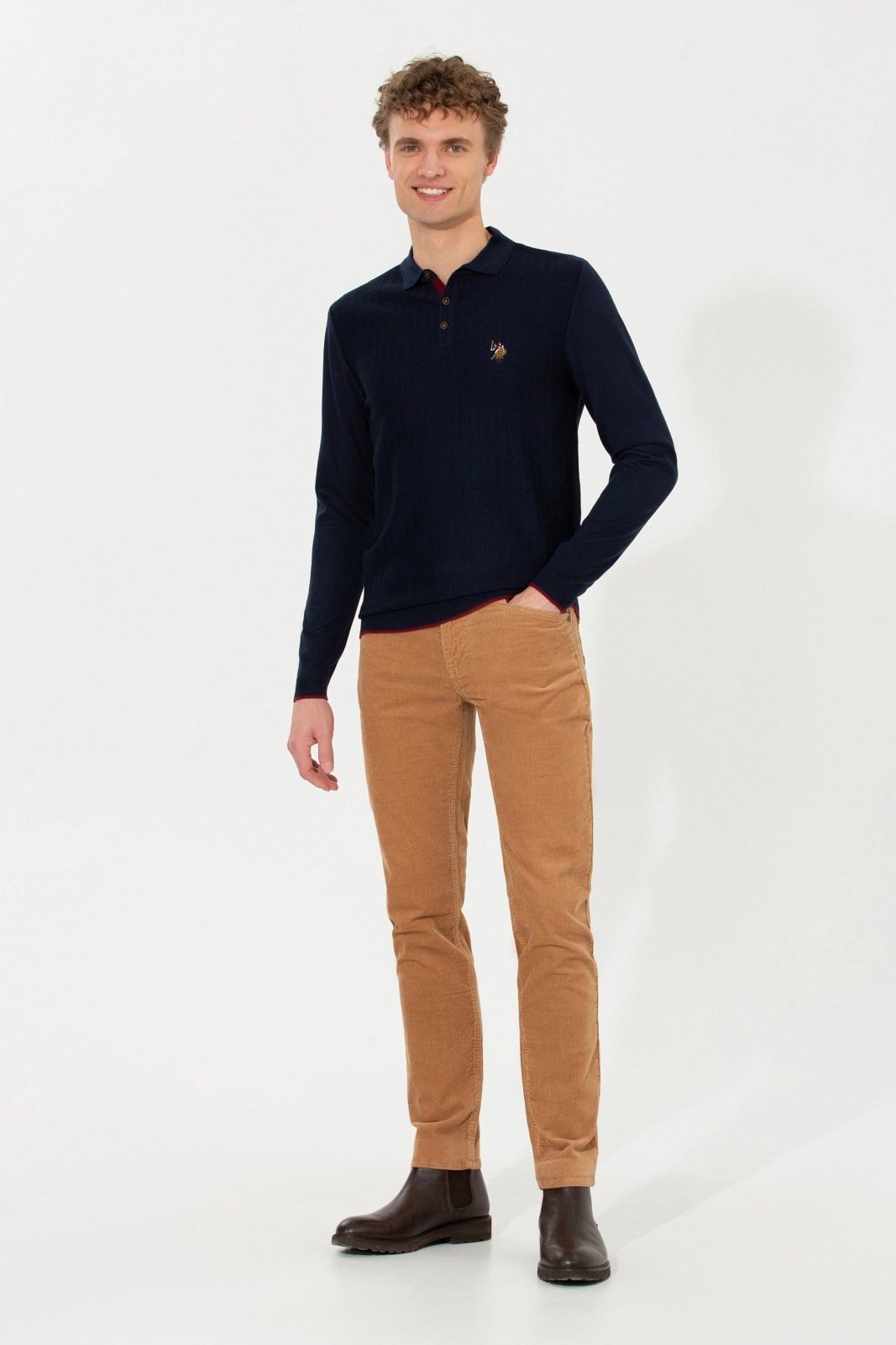 U.S. Polo Assn. Erkek Dokuma Spor Pantolon