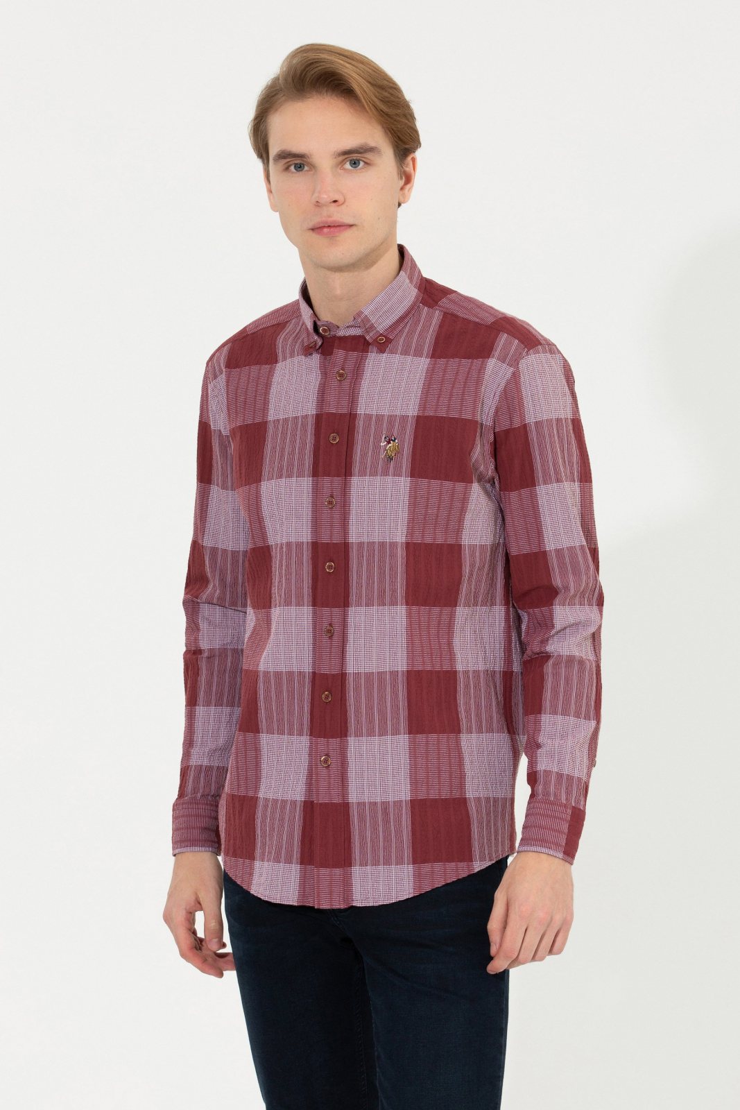U.S. Polo Assn. Erkek Dokuma Gömlek