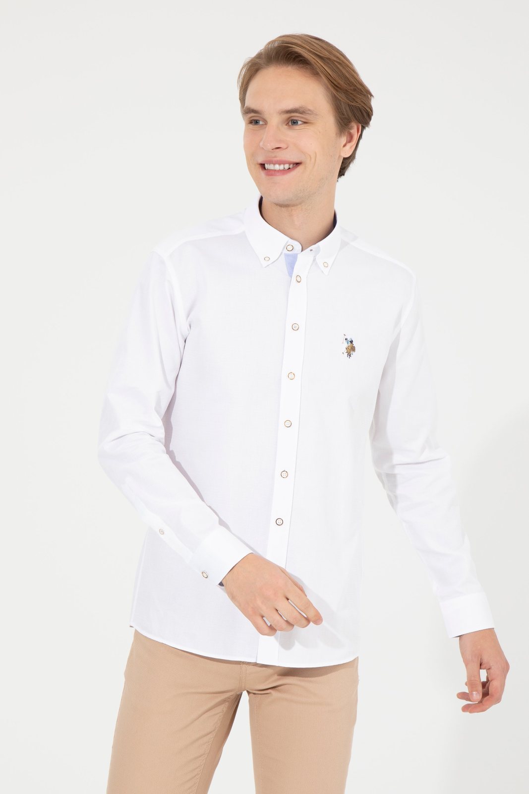 U.S. Polo Assn. Erkek Dokuma Gömlek