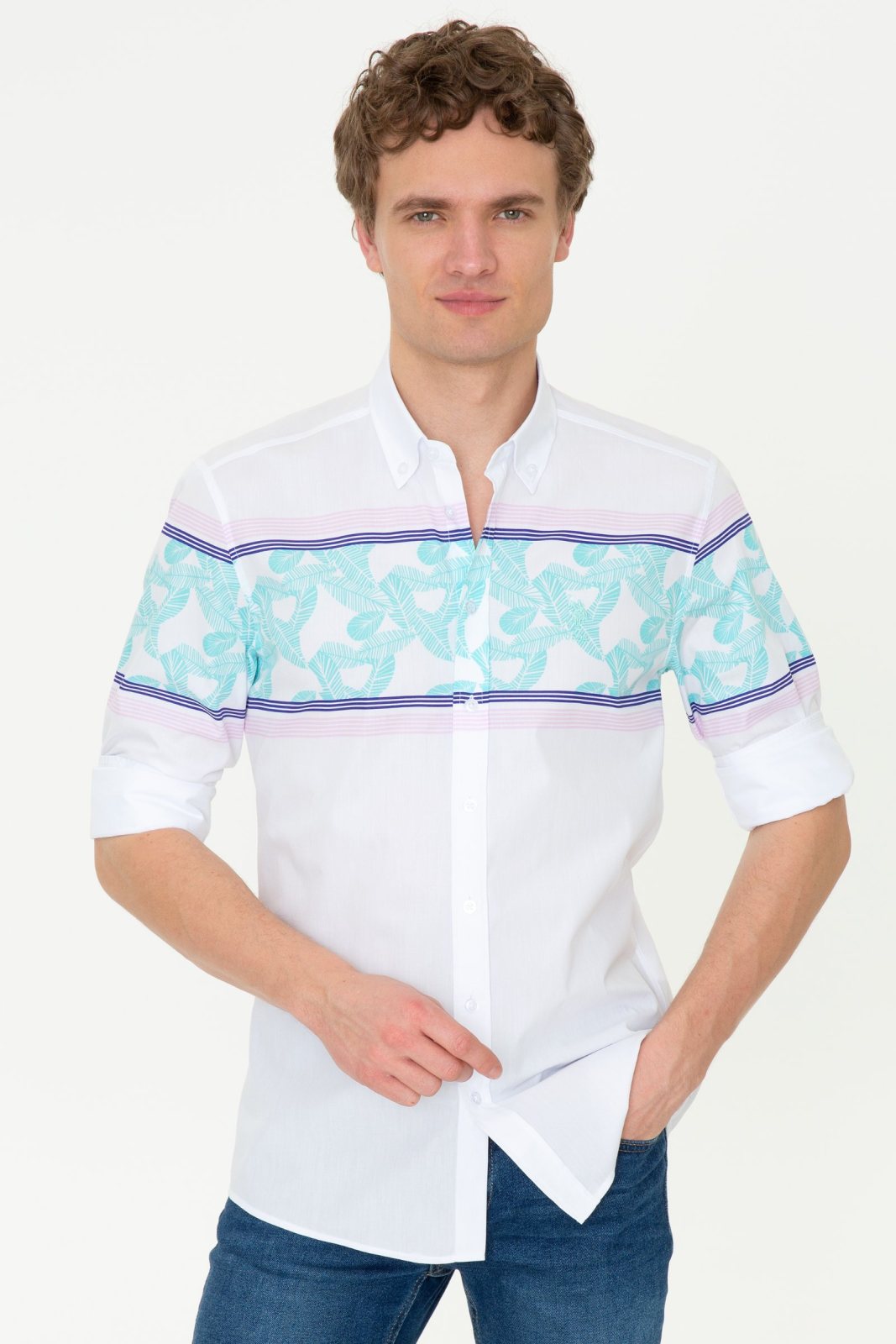U.S. Polo Assn. Erkek Dokuma Gömlek