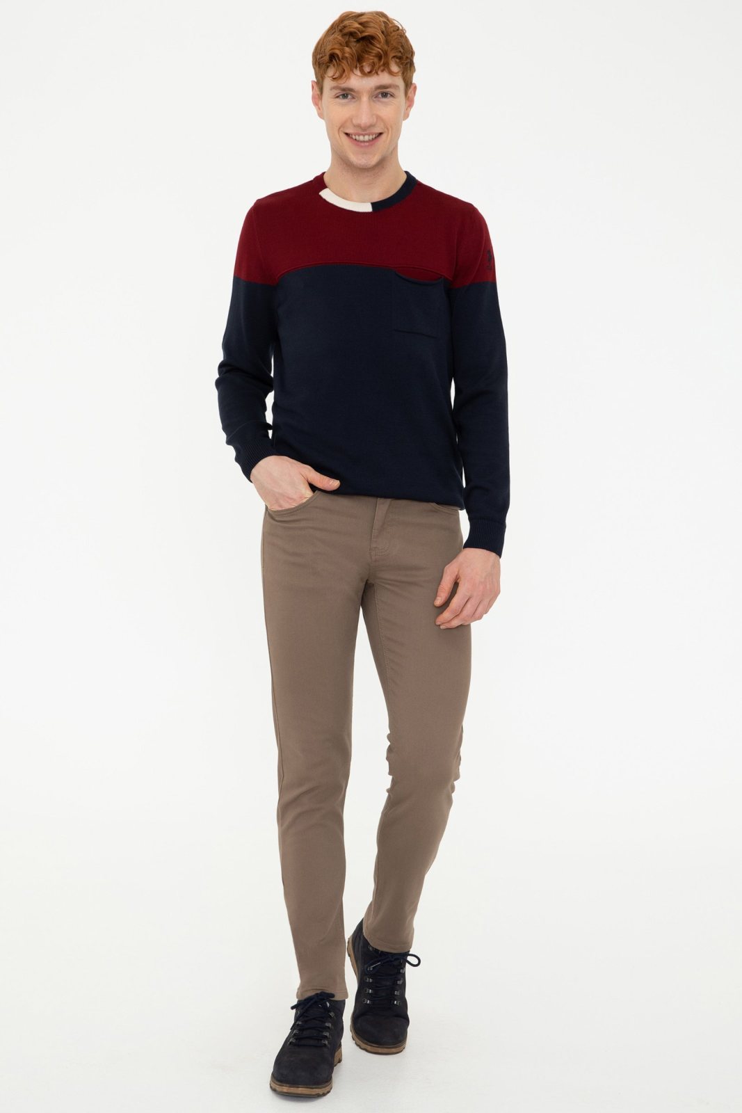 U.S. Polo Assn. Erkek Dokuma Spor Pantolon