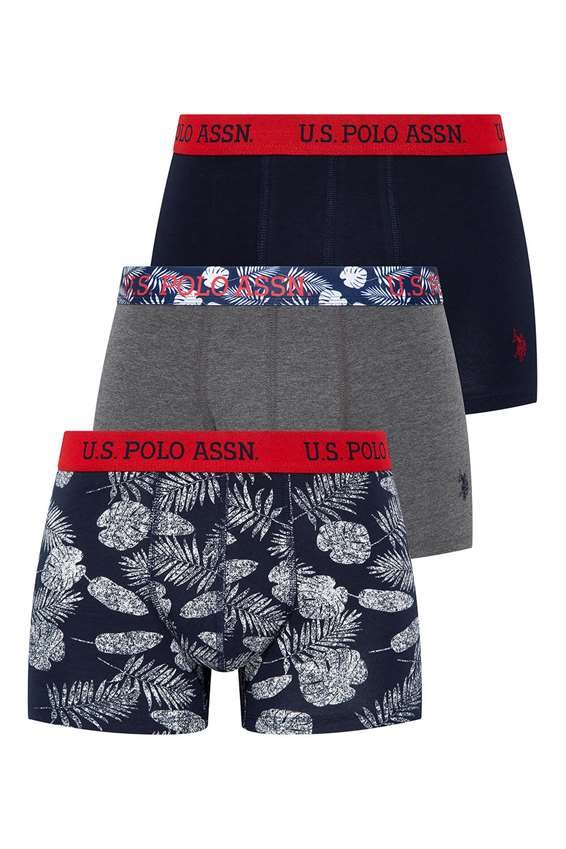 U.S. Polo Assn. Erkek 3 Lü Boxer