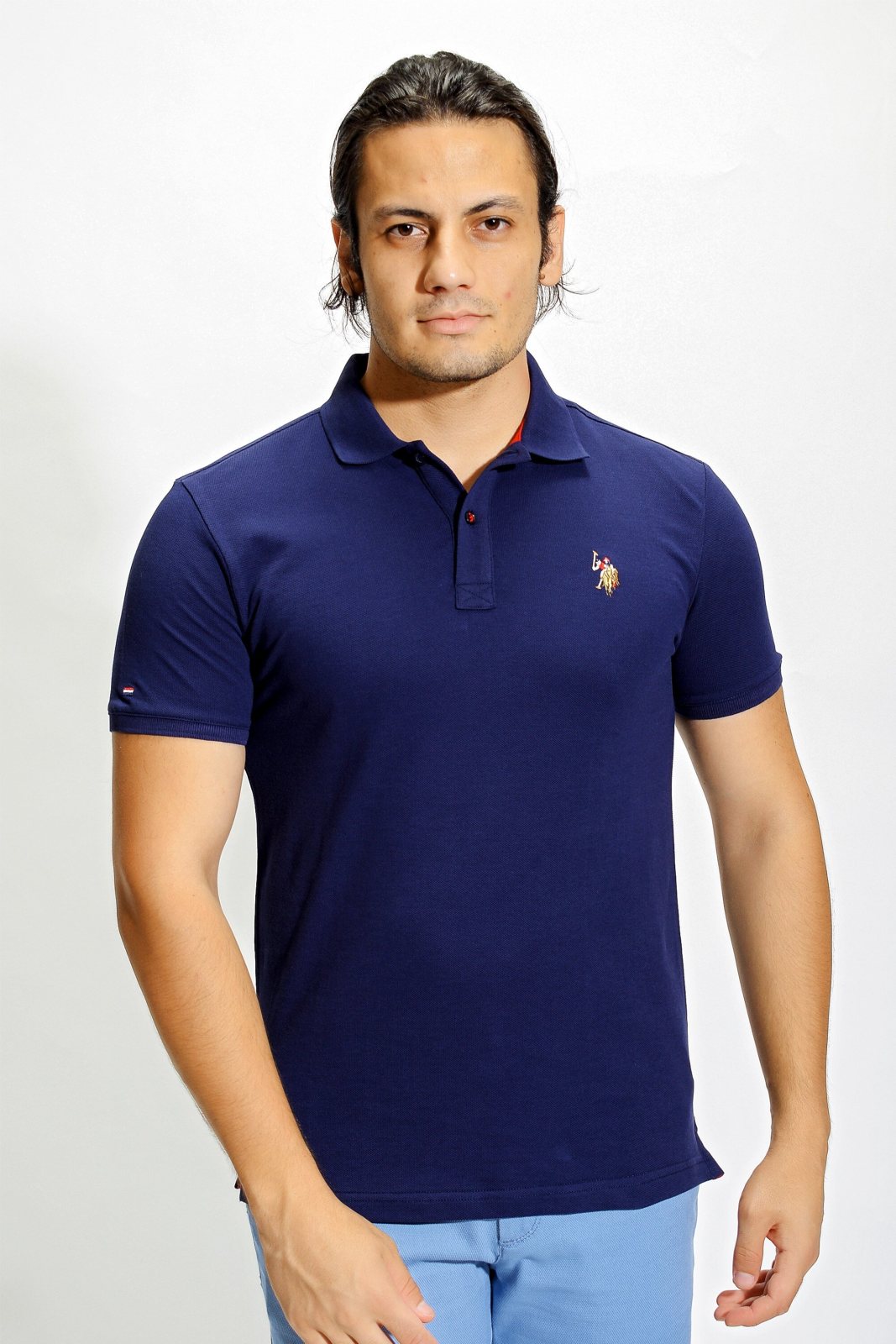 U.S. Polo Assn. Erkek Polo Yaka Kısakol Basic T-Shirt