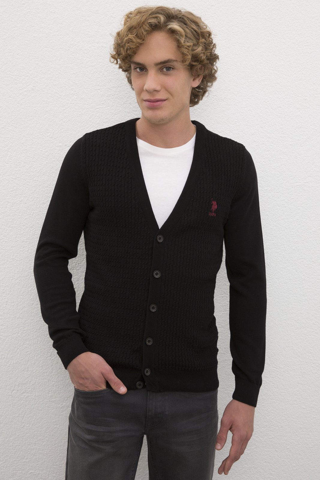 U.S. Polo Assn. Erkek Basic Triko Hırka