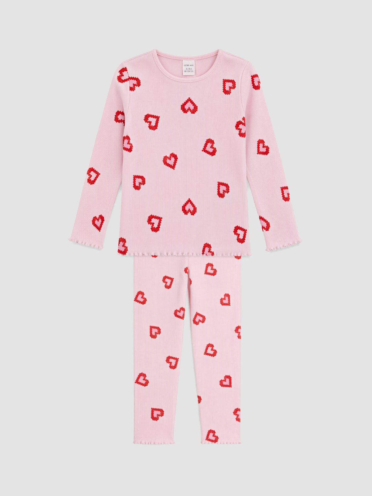 Pijama Takım AÇIK PEMBE BASKILI